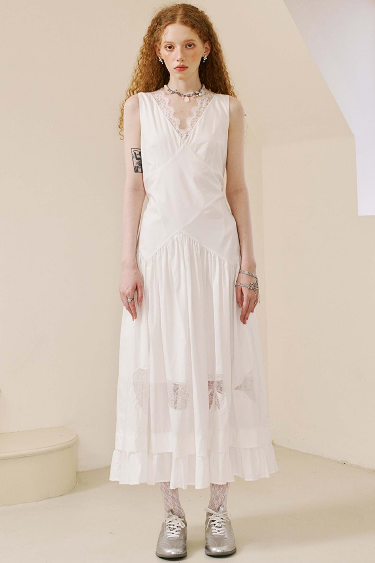 Elegant V-Neck Lace Dress