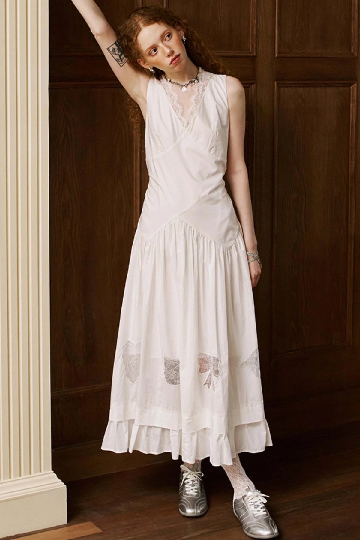 Elegant V-Neck Lace Dress