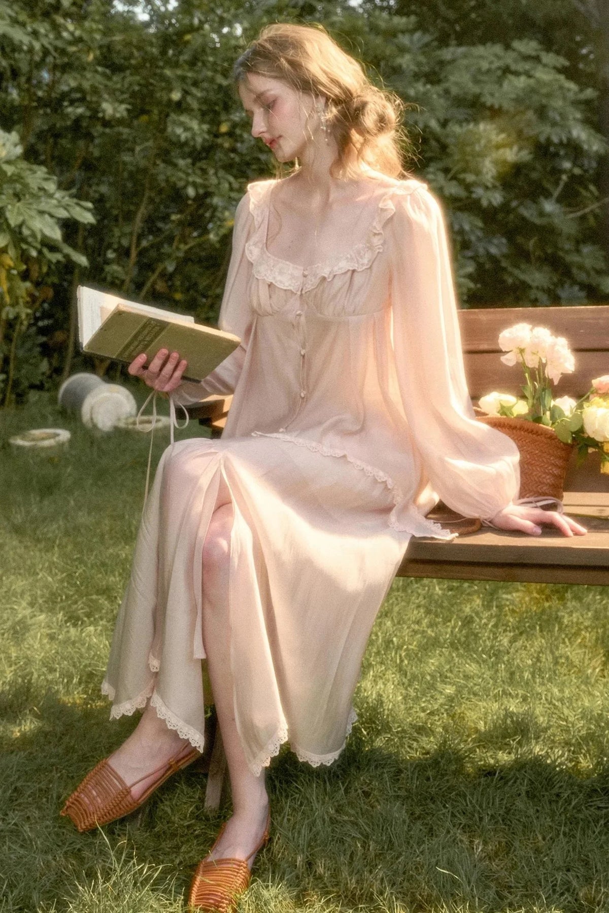Elegant Vintage Tencel Air Fabric Two-Piece Set-Up