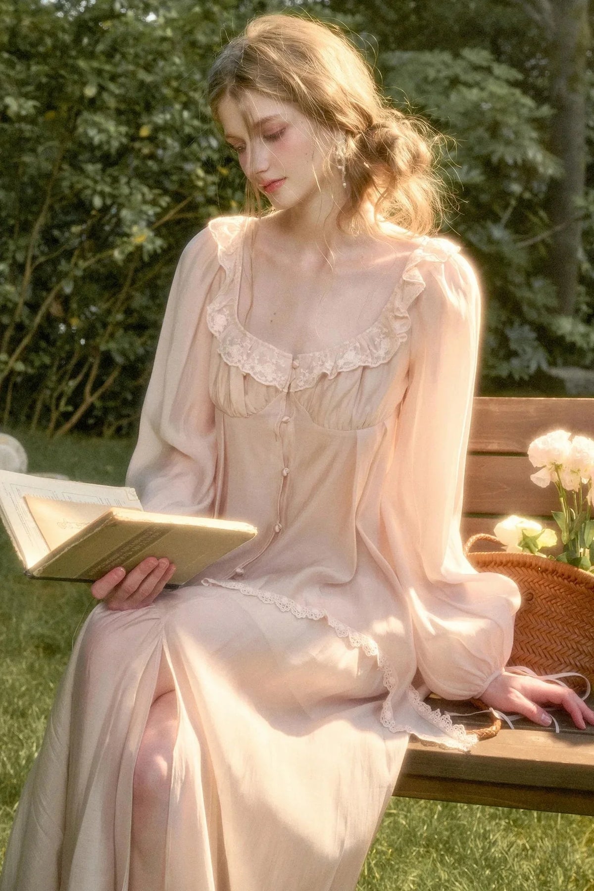 Elegant Vintage Tencel Air Fabric Two-Piece Set-Up