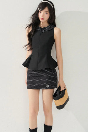 Elegant Waist-Cinching Skirt Set-Up