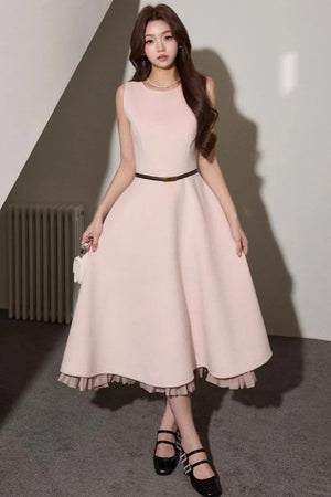 Elegant Wool Dress Short Coat Set-Up