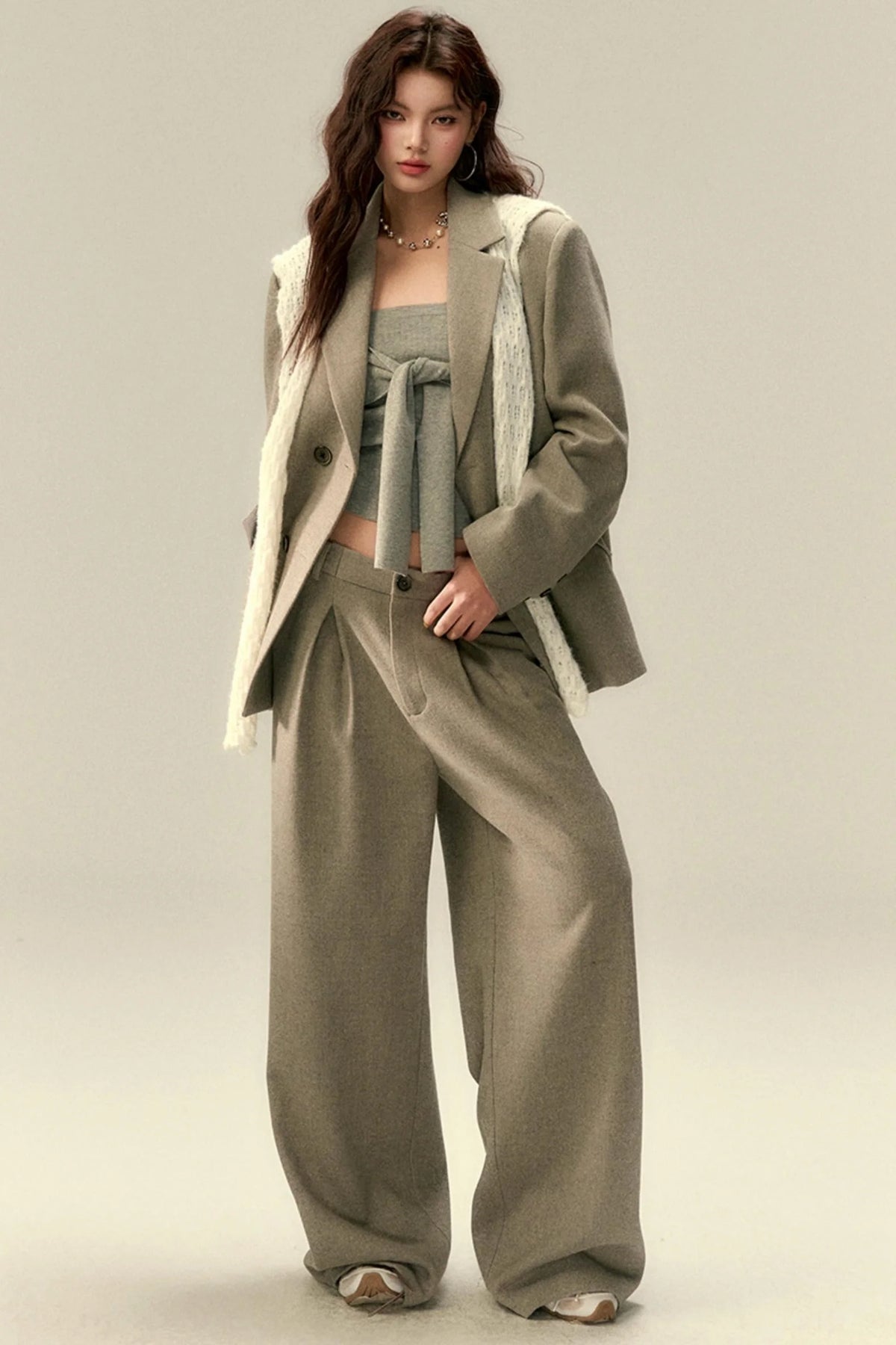 Elegant Wool Dress Trousers