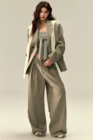 Elegant Wool Dress Trousers