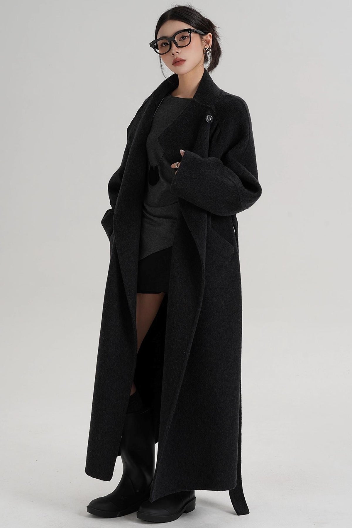 Elegant Wool Reversible Jacket