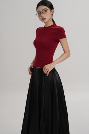 Elegant Wool Waist-Cinching Top