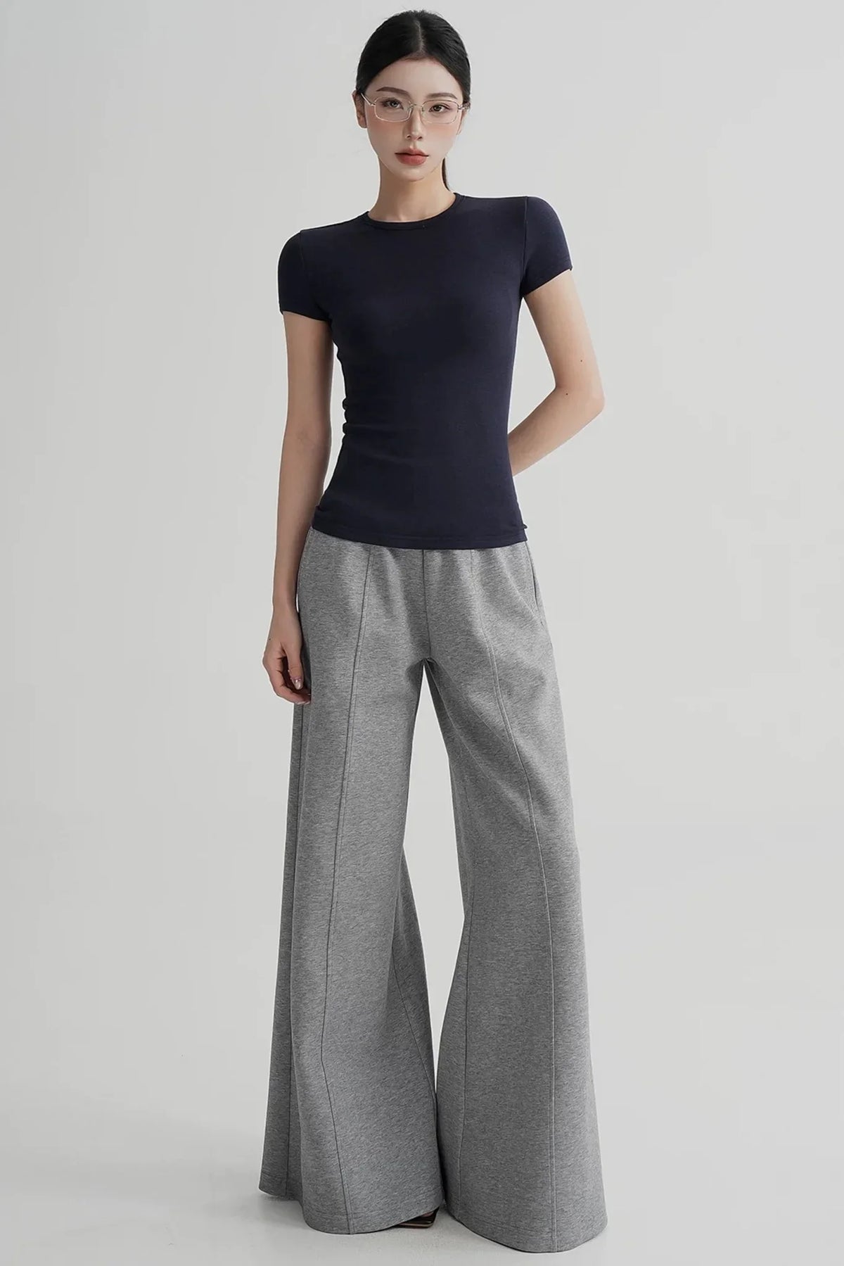 Elegant Wool Waist-Slimming Top