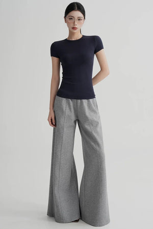 Elegant Wool Waist-Slimming Top