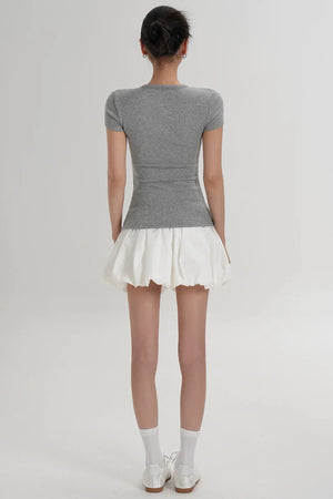 Elegant Wool Waist-Slimming Top