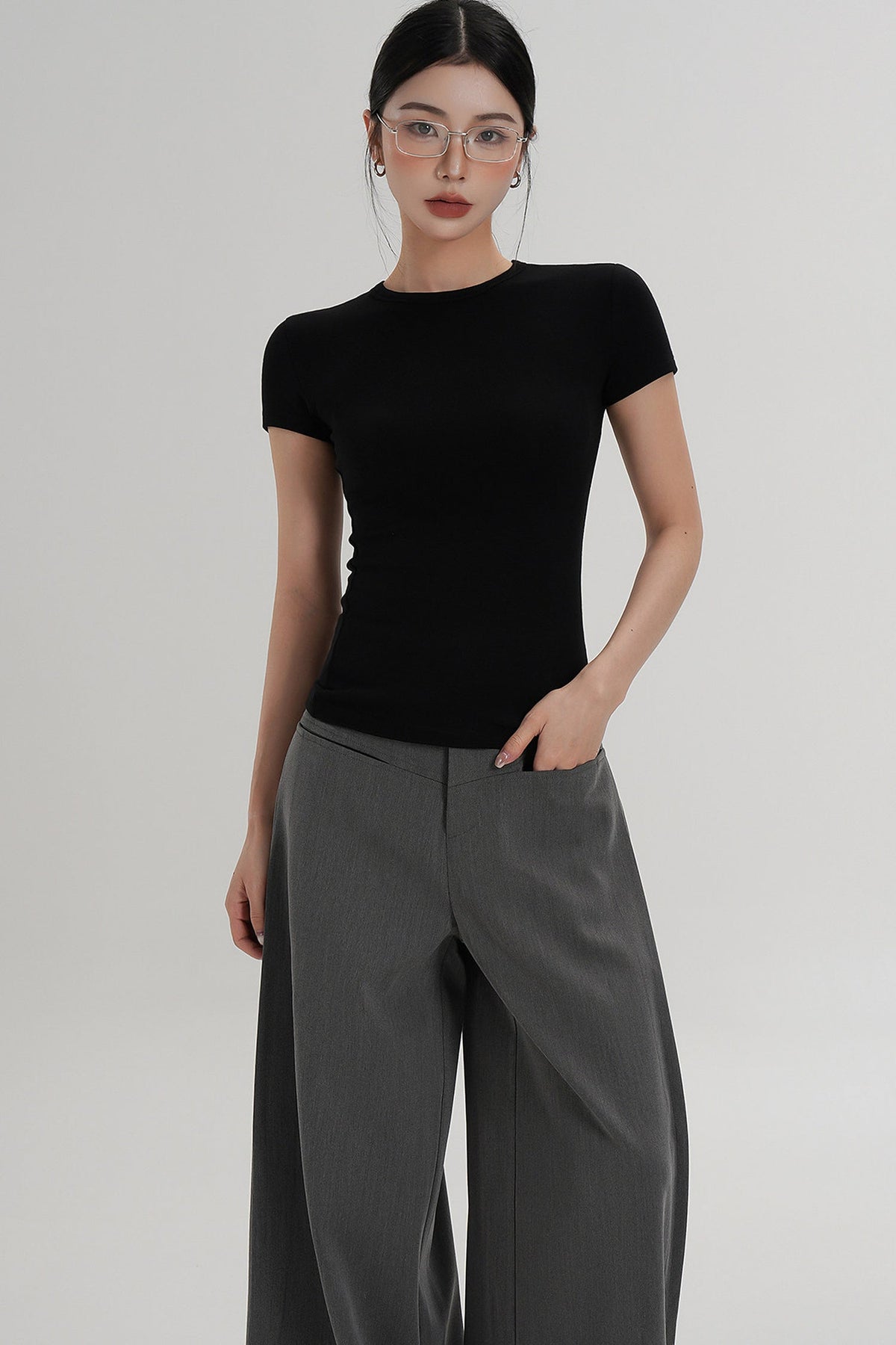 Elegant Wool Waist-Slimming Top