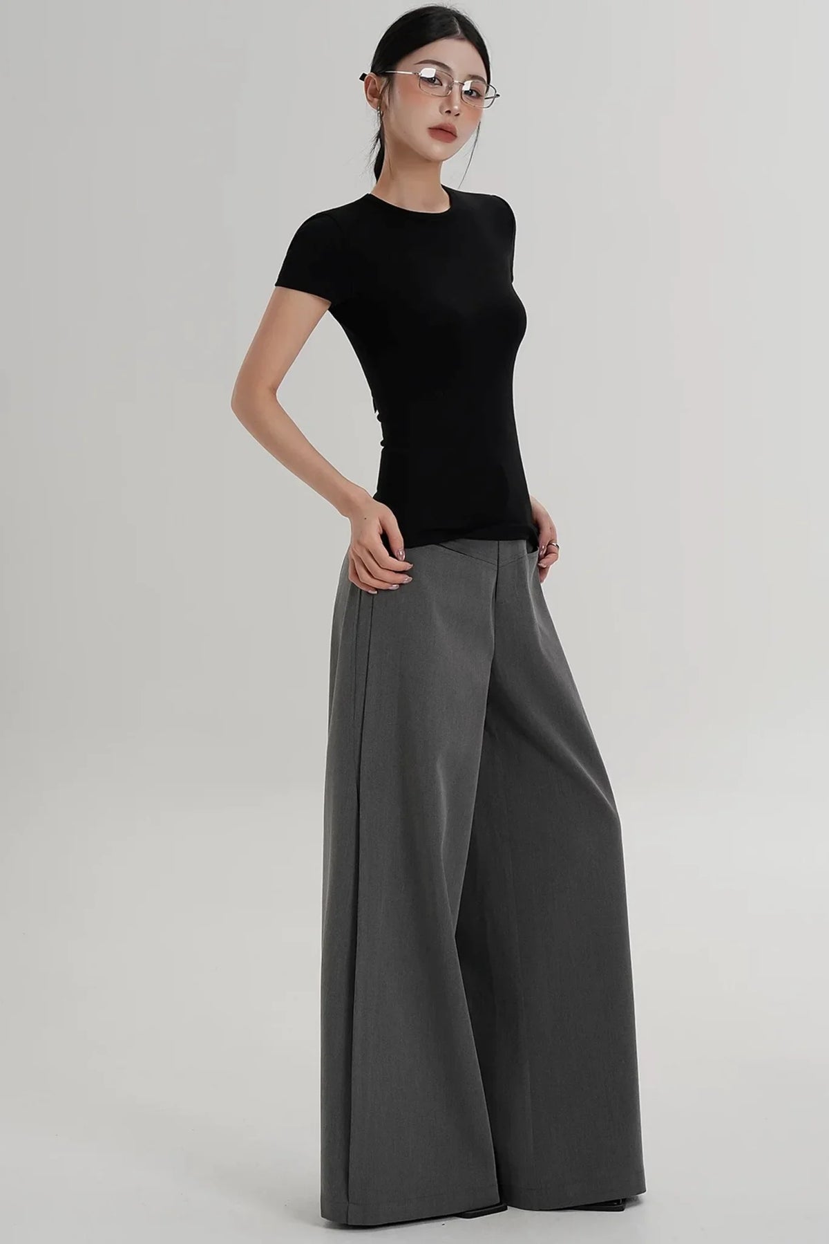 Elegant Wool Waist-Slimming Top