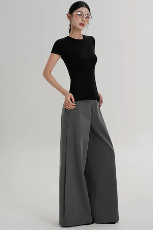 Elegant Wool Waist-Slimming Top