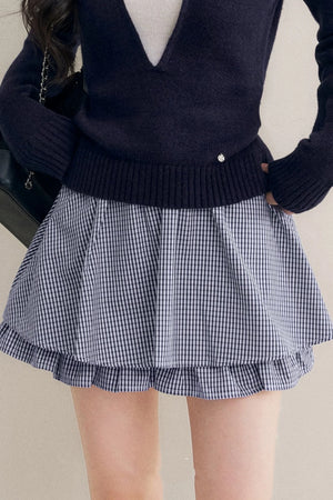 Elite Wool-Blend Plaid Cardigan Set-Up