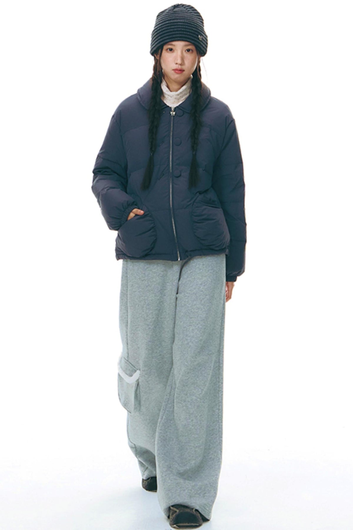 Embroidered Cotton Jacket Set-Up