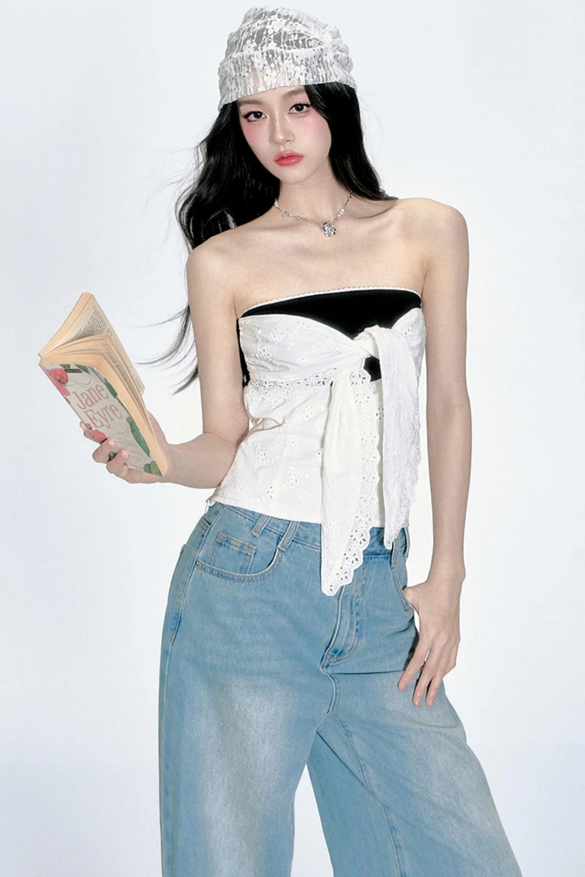 Embroidered Crop Top