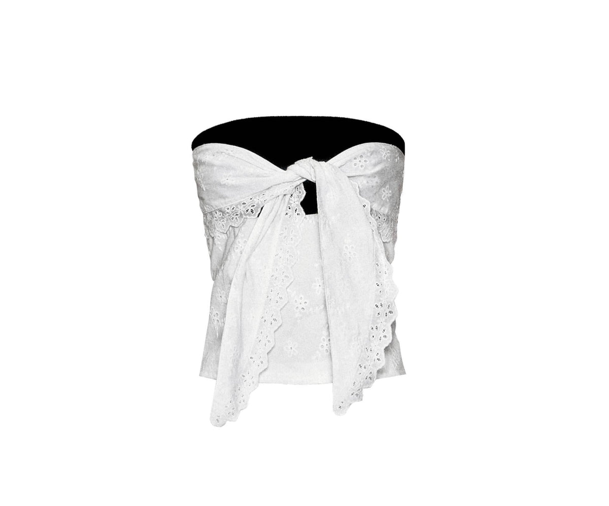 Embroidered Crop Top