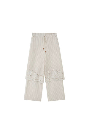 Embroidered Cutout Camisole Set-Up