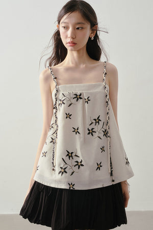 Embroidered Floral Camisole