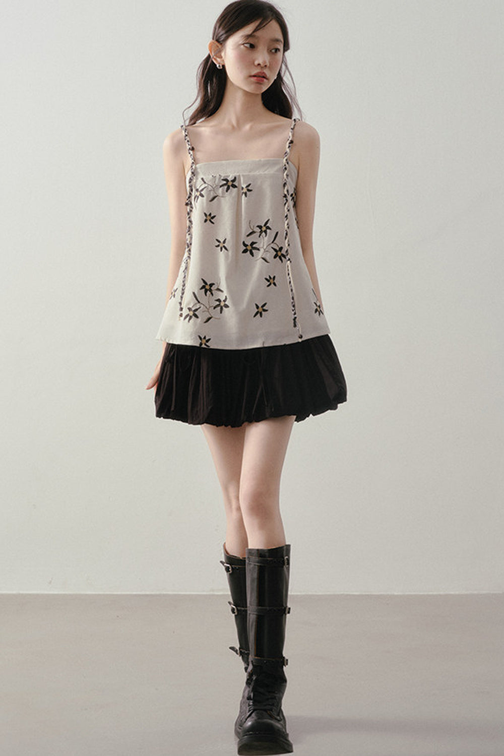 Embroidered Floral Camisole