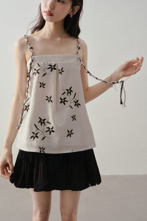 Embroidered Floral Camisole