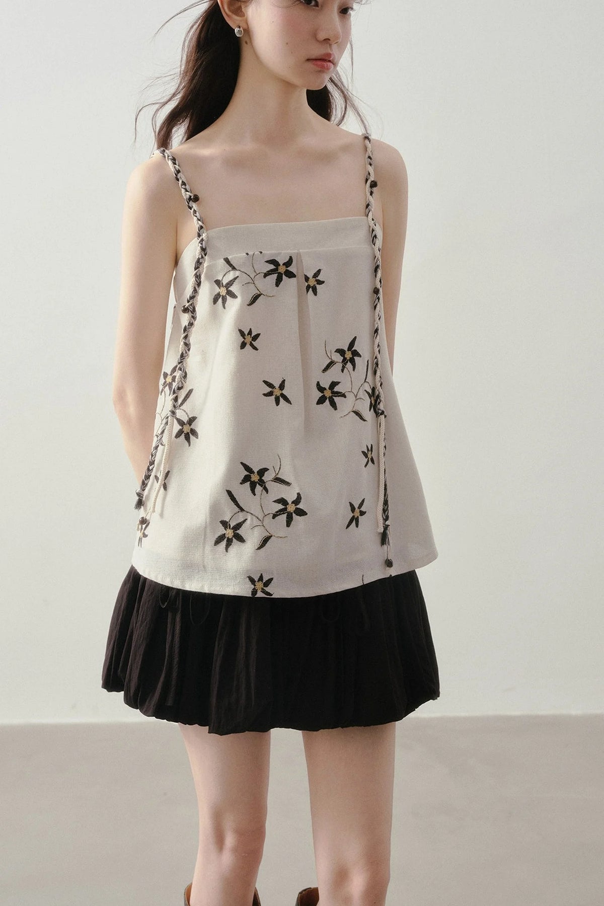 Embroidered Floral Camisole
