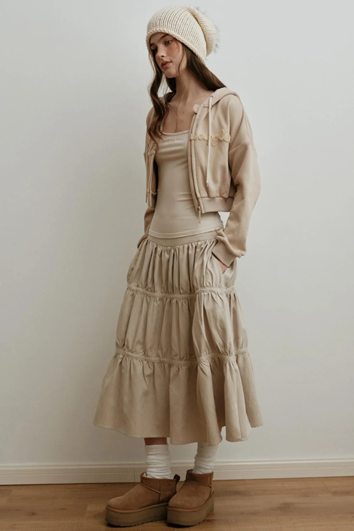 Embroidered High-Density Hooded Jacket