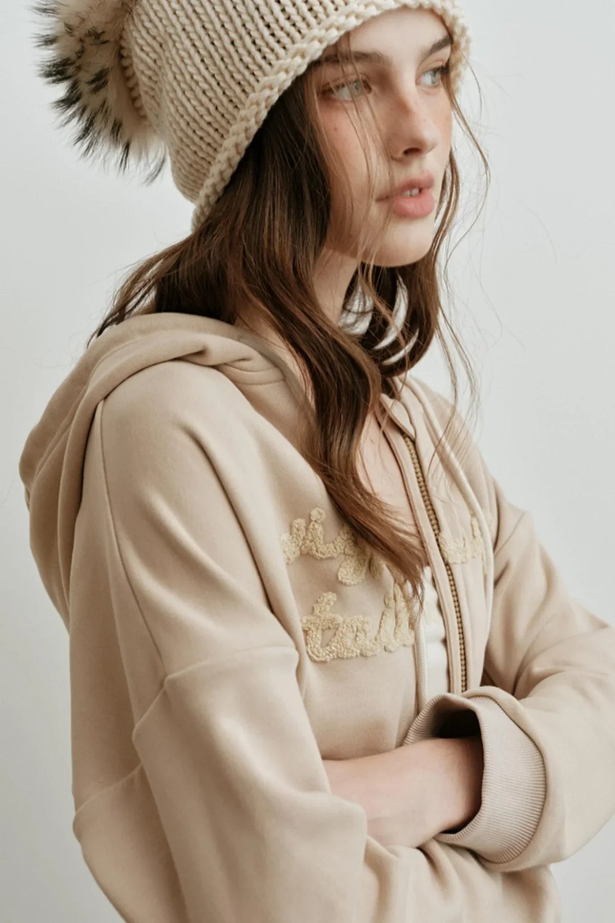Embroidered High-Density Hooded Jacket