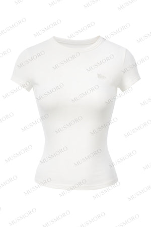 Embroidered Hollow Knit Top