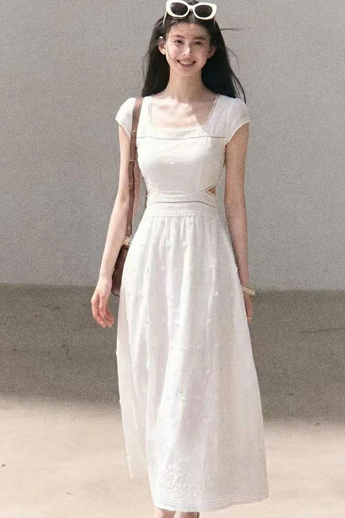Embroidered Jacquard Lace Dress