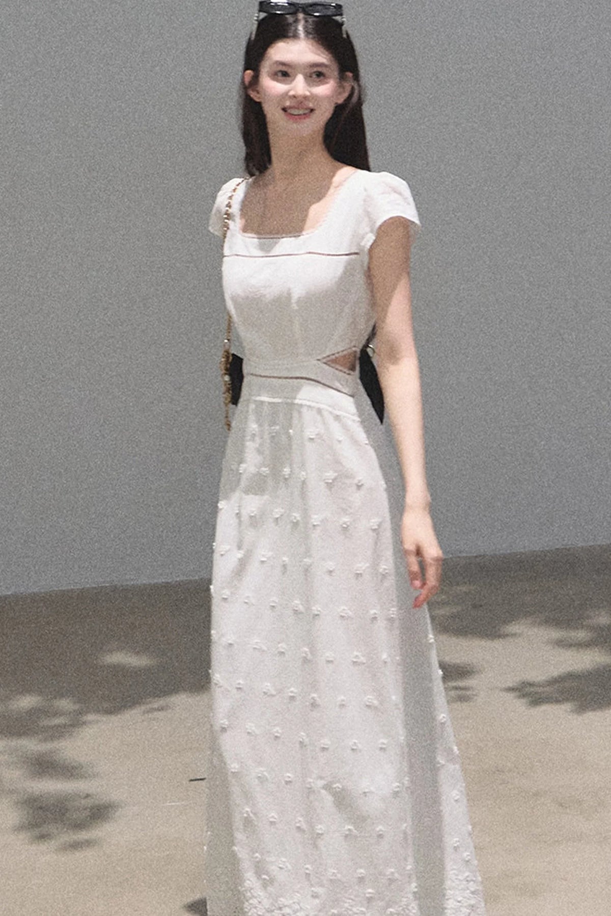 Embroidered Jacquard Lace Dress