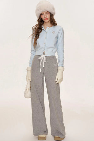 Embroidered Knit Cardigan