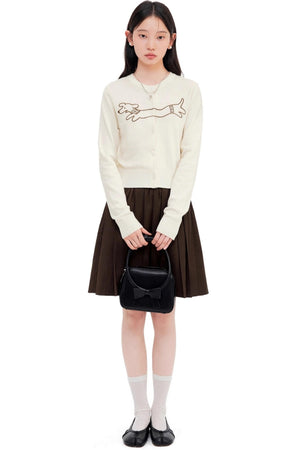 Embroidered Knitted Casual Top