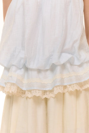 Embroidered Lace Balloon Pants Set-Up