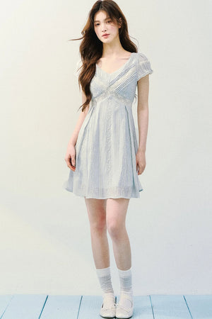Embroidered Lace Retro Dress