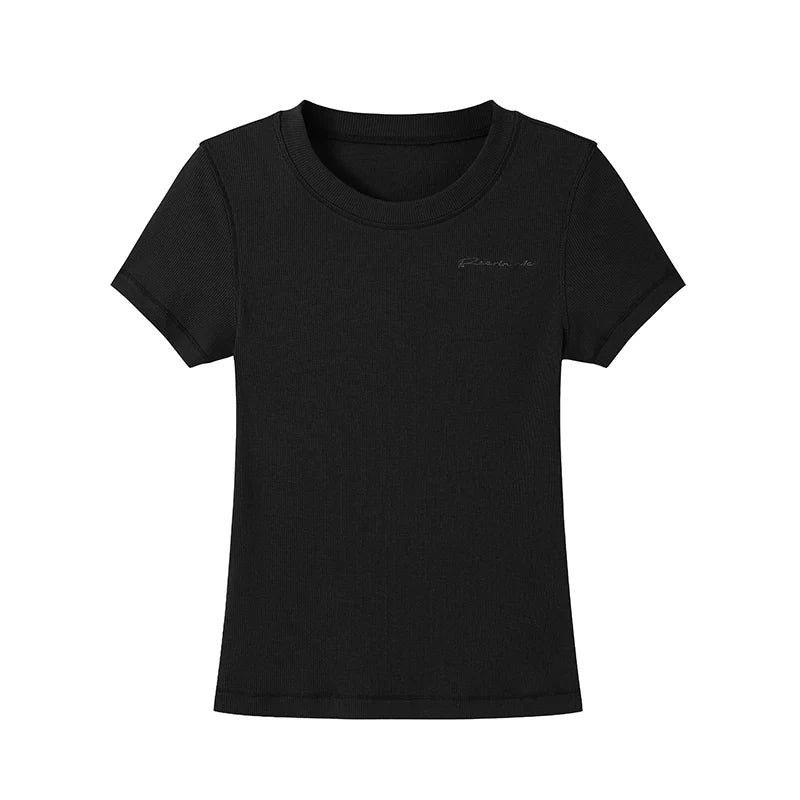 Embroidered Letter Tee