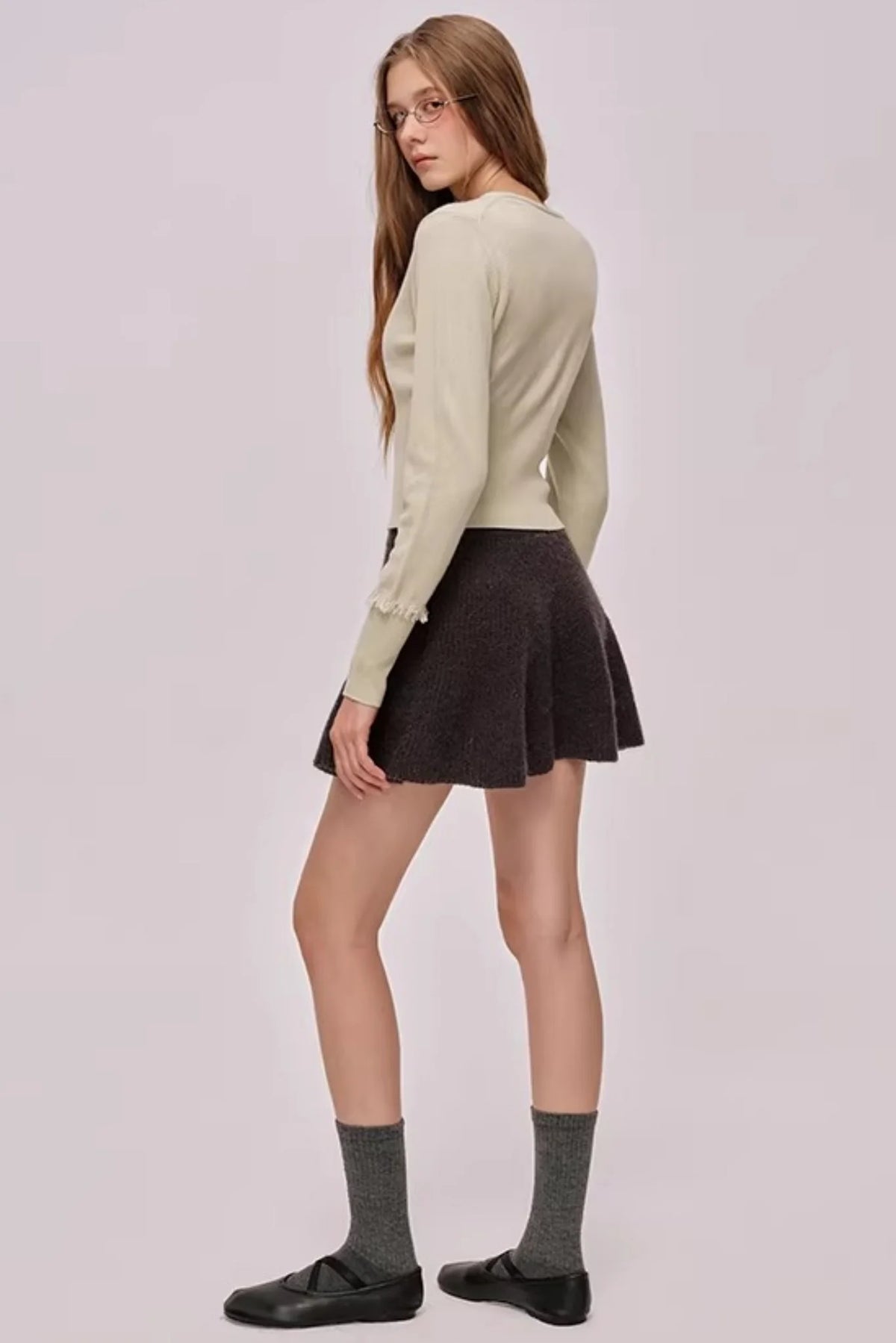 Embroidered Merino Wool Cardigan