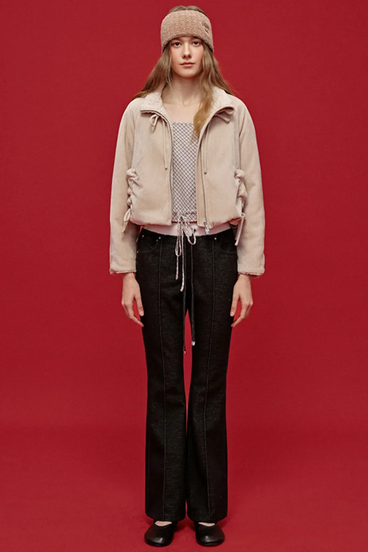 Embroidered Patchwork Flared Pants