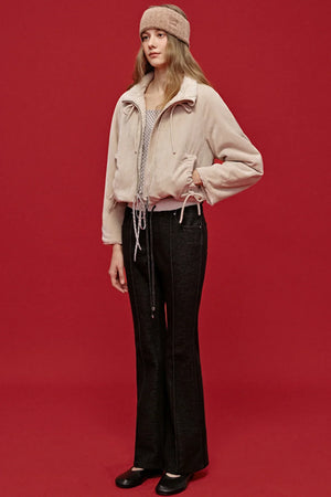 Embroidered Patchwork Flared Pants