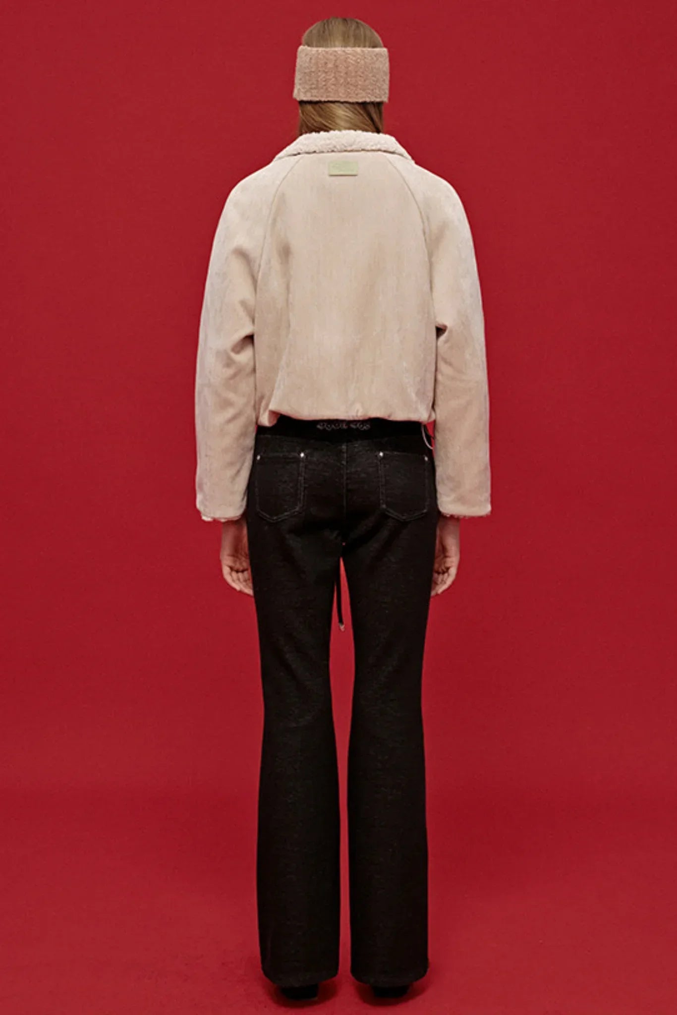 Embroidered Patchwork Flared Pants
