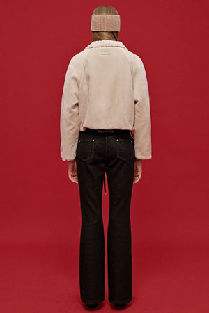 Embroidered Patchwork Flared Pants