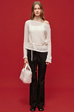 Embroidered Patchwork Flared Pants