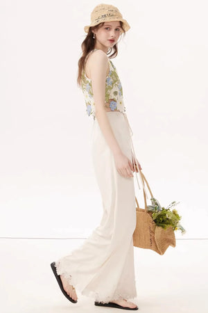 Embroidered Summer Camisole Top