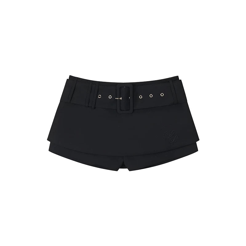 Embroidered Versatile Skirt Pants