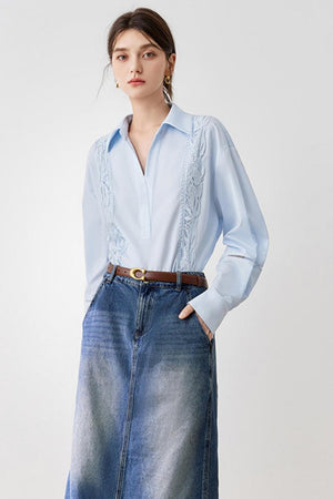 Embroidered White Shirt