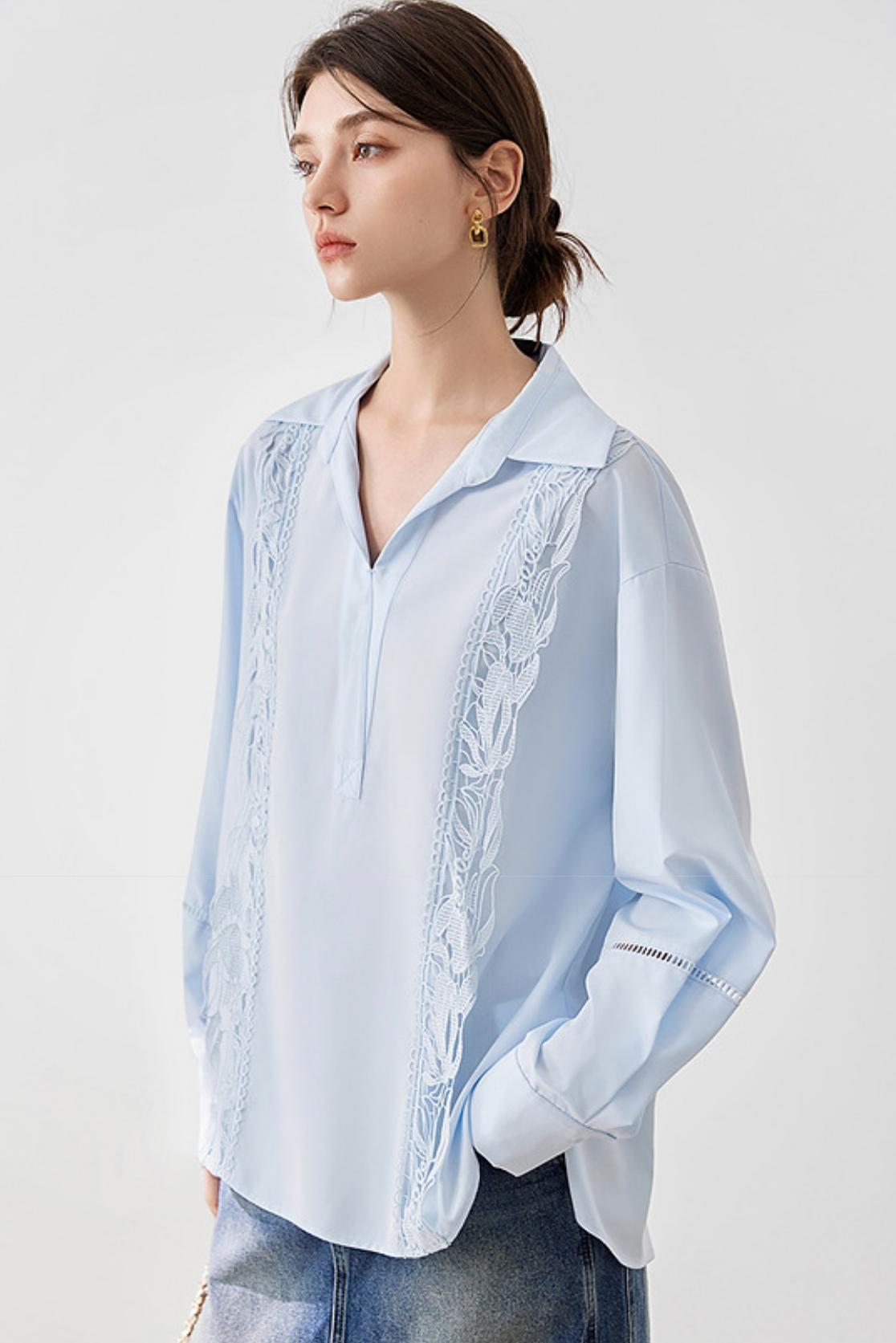 Embroidered White Shirt