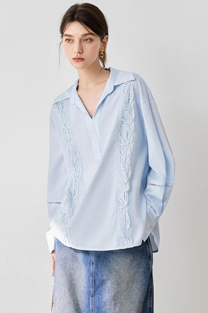 Embroidered White Shirt