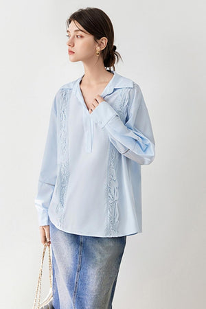 Embroidered White Shirt