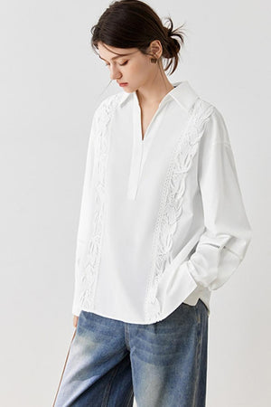 Embroidered White Shirt