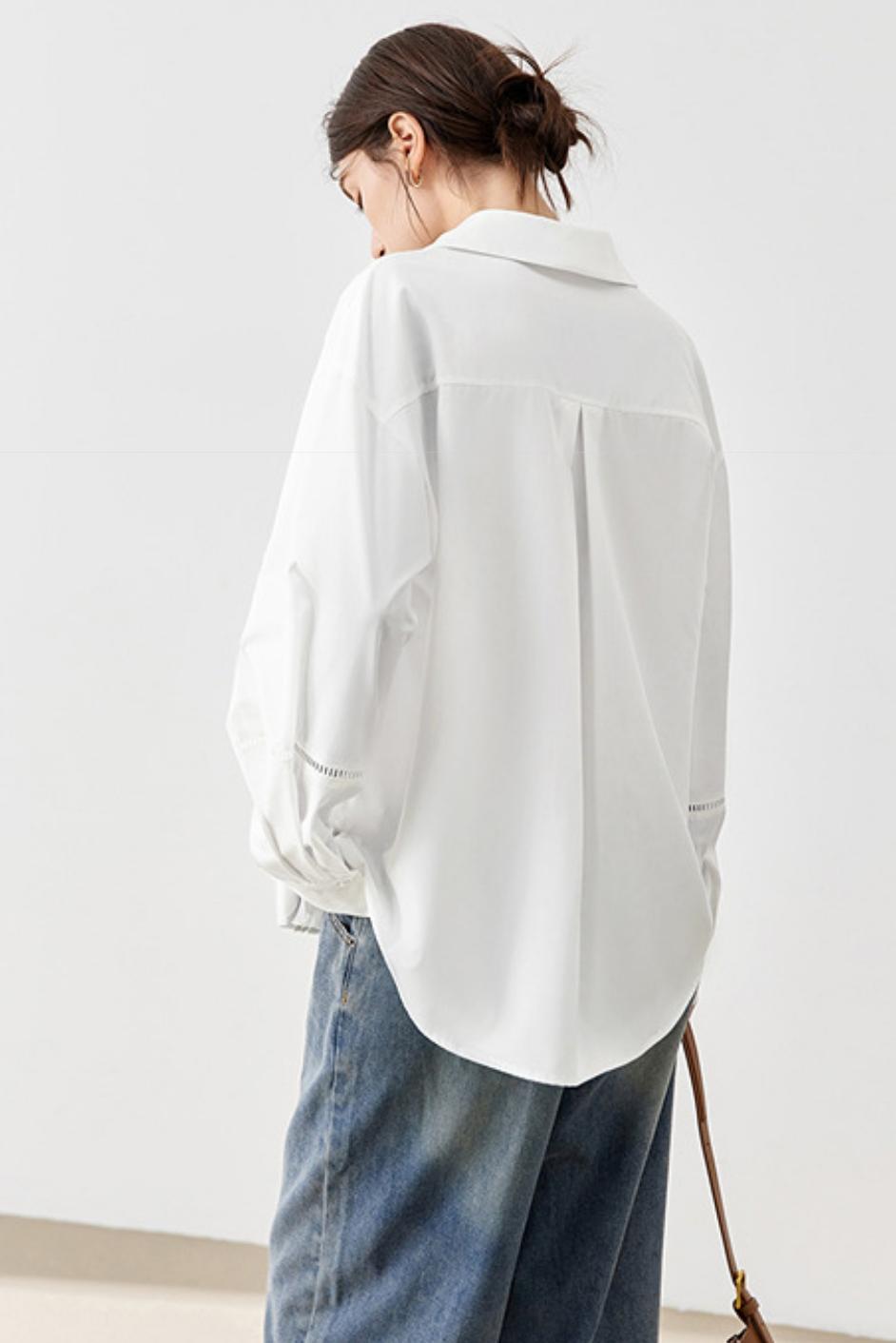 Embroidered White Shirt