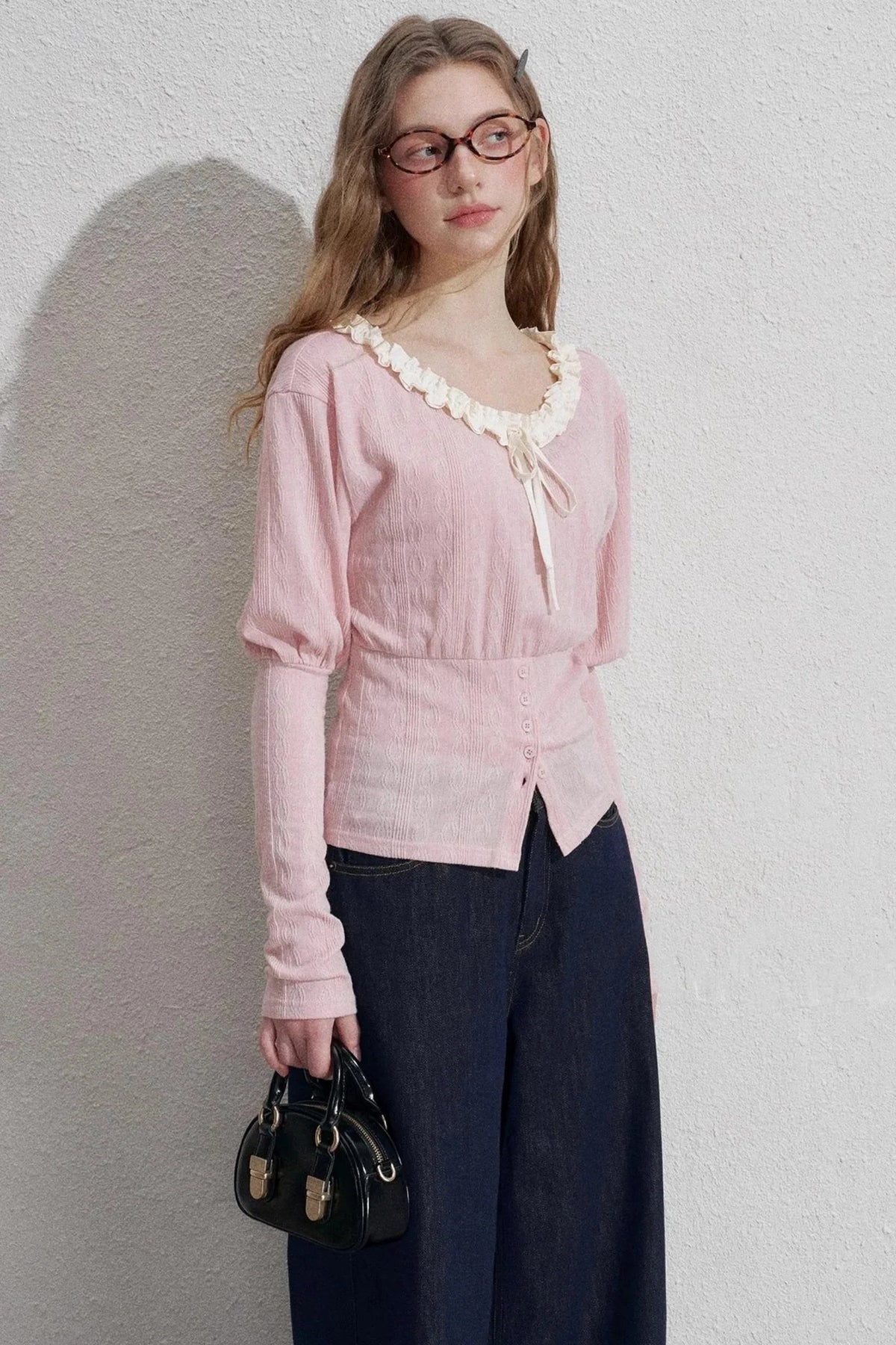 Empire Pink Lace Shirt